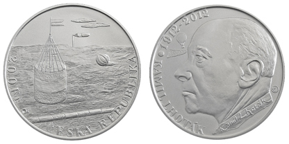 Commemorative silver coin to mark the 100th anniversary of the birth of Kamil Lhoták