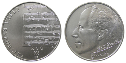 Commemorative silver coin to mark the 150th anniversary - Birth of composer Gustav Mahler