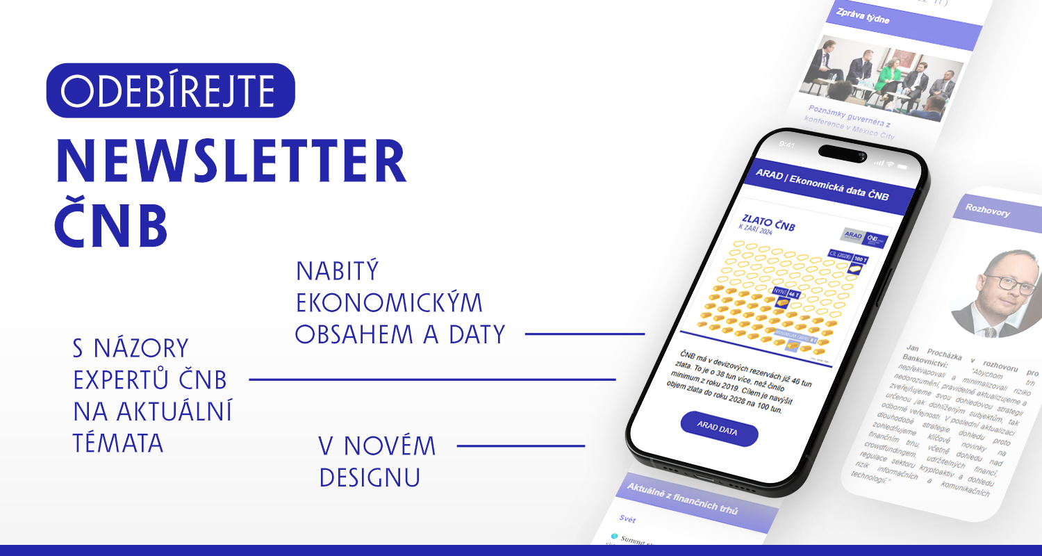 Newsletter ČNB v nové podobě 