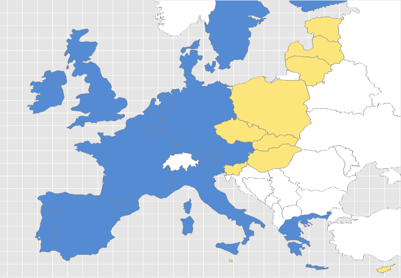 Graf 1 – Rozšíření EU v roce 2004